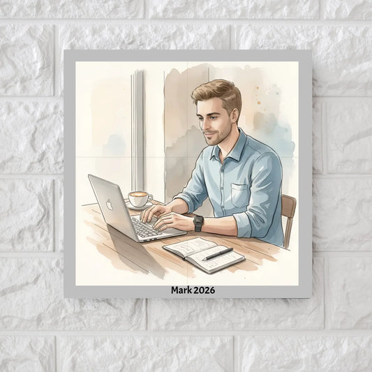 AI Watercolor illustration - Square Canvas