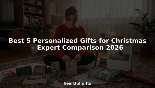 Young woman wrapping personalised Christmas gifts