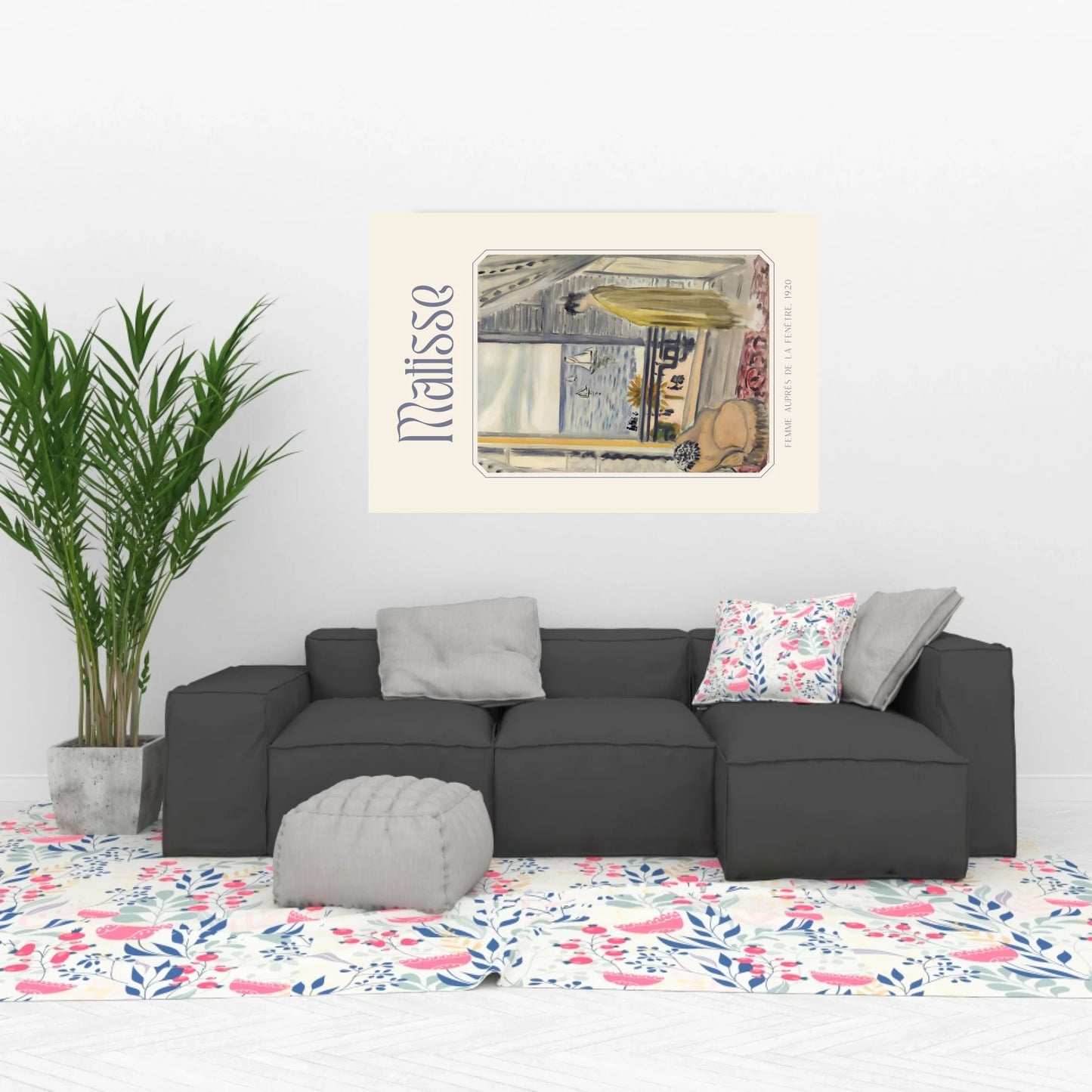 Woman Near the Window 1920, Henri Matisse, Wall Art Poster and Canvas, Print Bright Interior