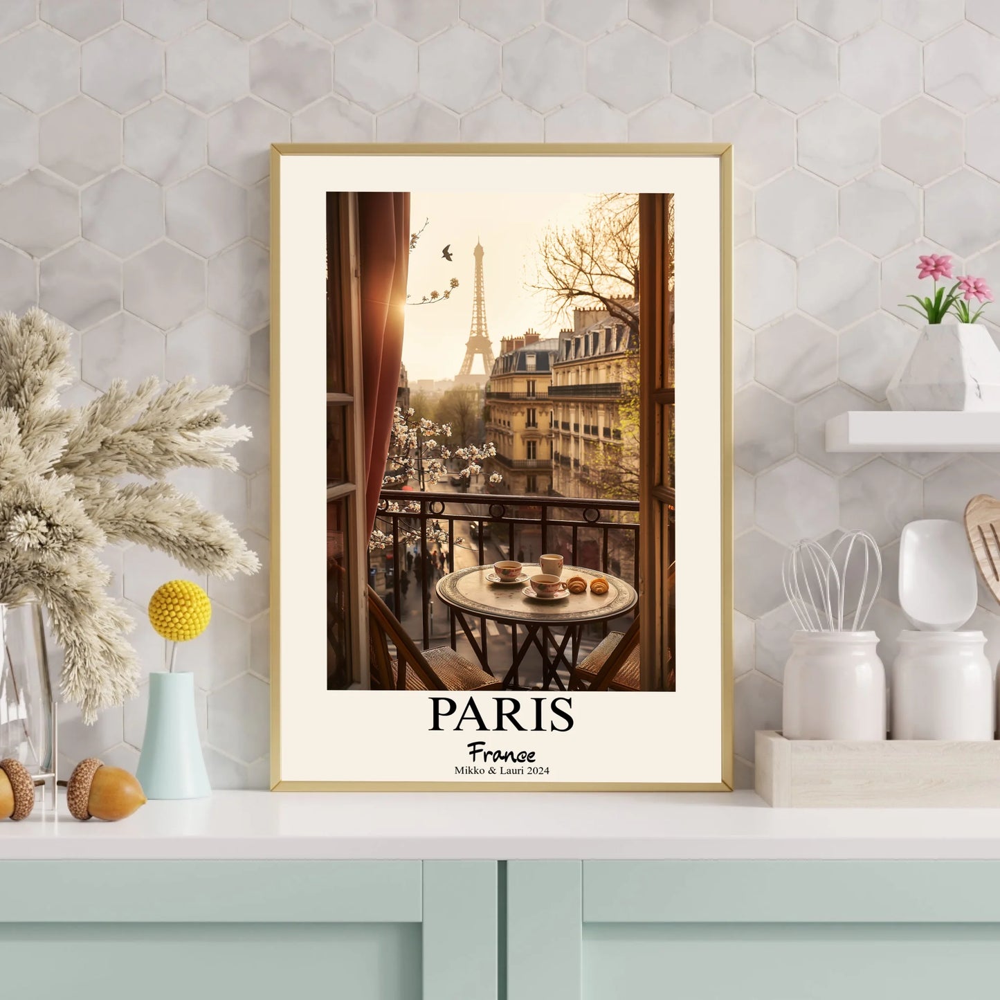 White and Cream Minimalist Photo Frame Mockup Instagram Post (3000 x 3000 px)