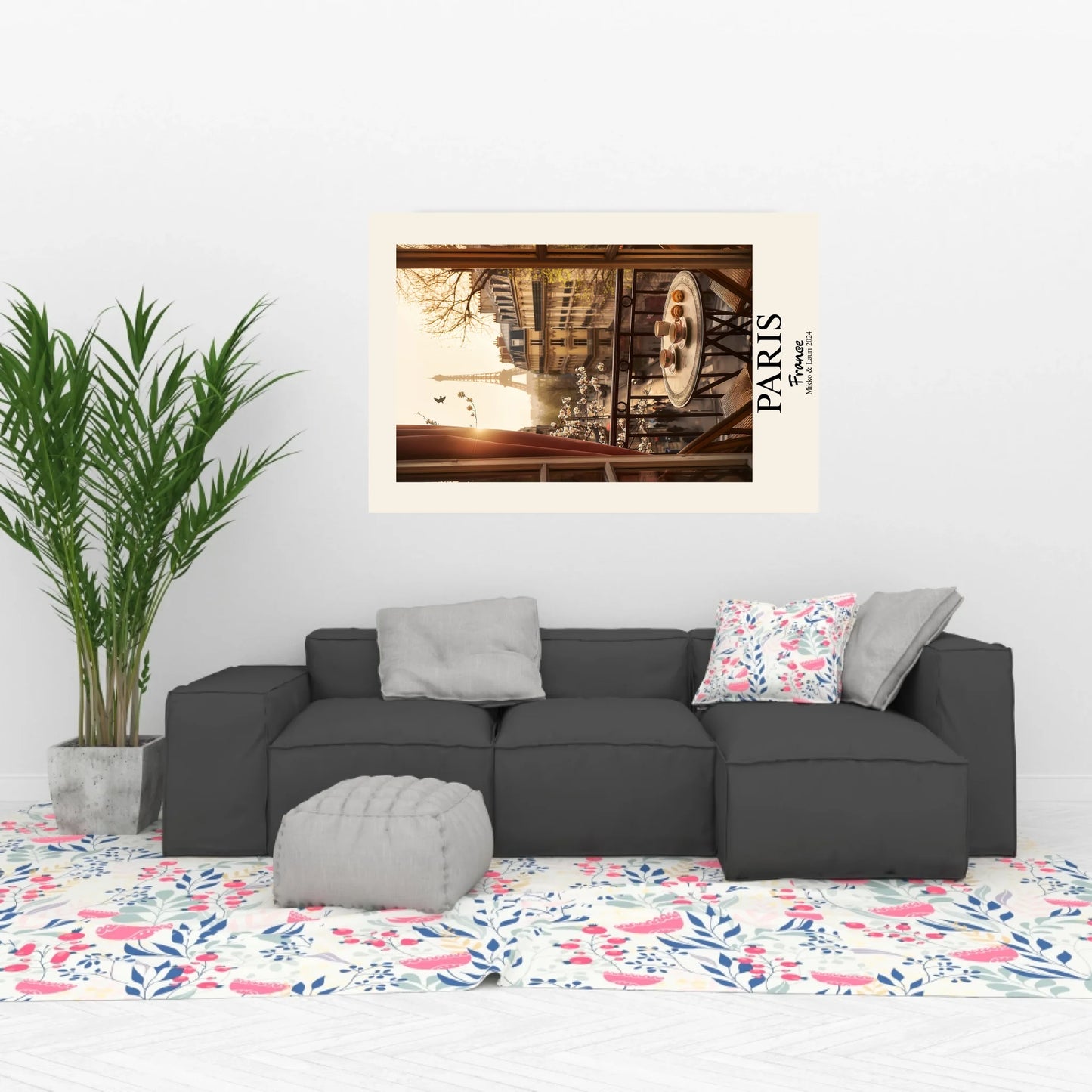 Paris city print, Paris travel poster, France travel gift, France canvas, Paris gift, Wall Art Canvas, Print Bright Interior