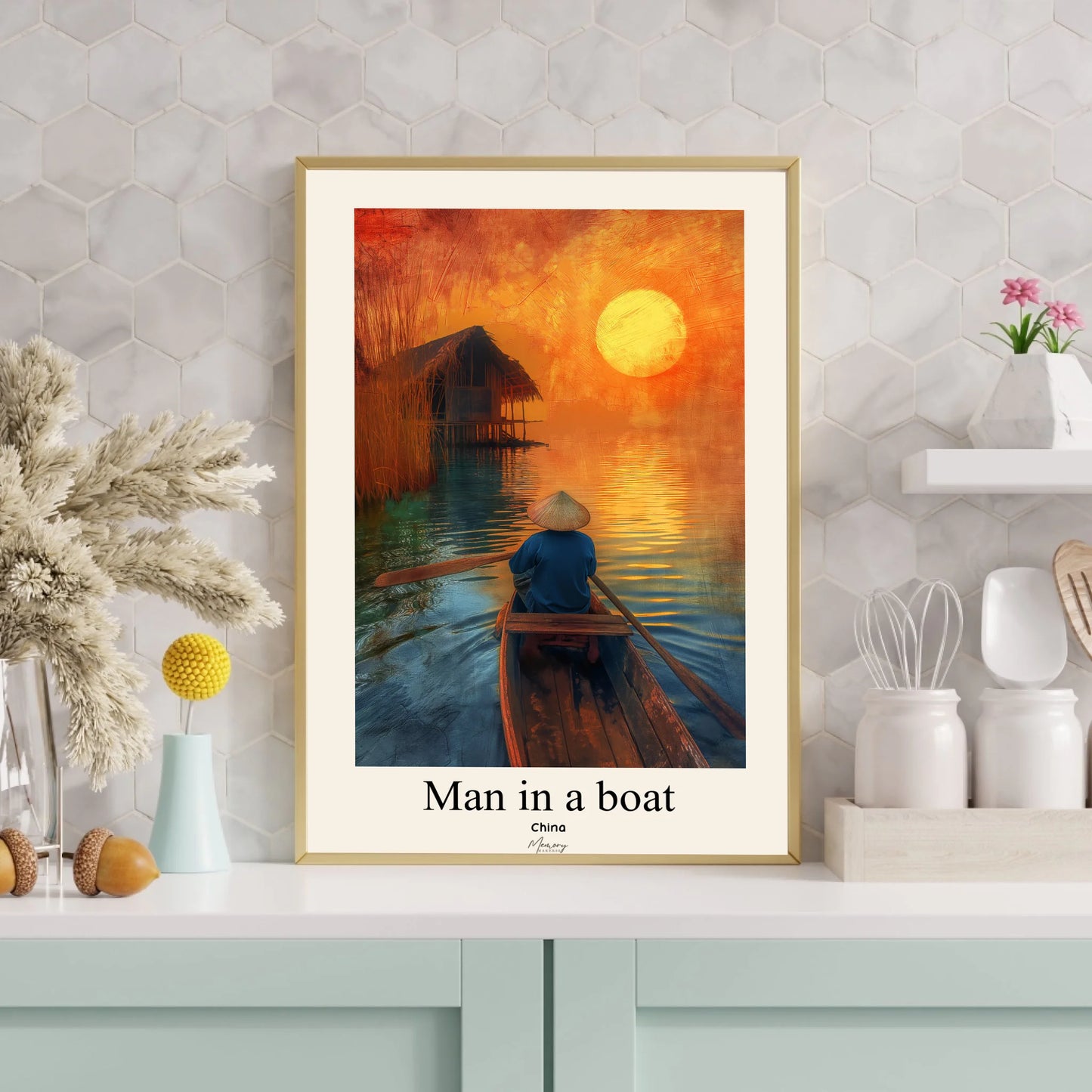 White and Cream Minimalist Photo Frame Mockup Instagram Post (3000 x 3000 px)