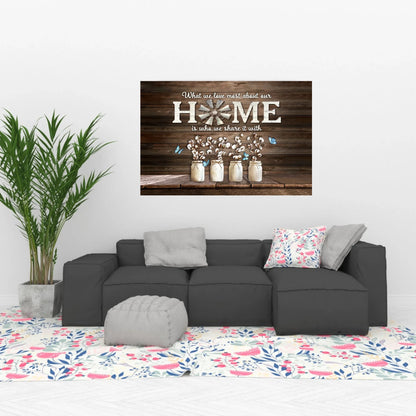 Home Jar Custom Wallart, add family names canvas or posters, also digital download