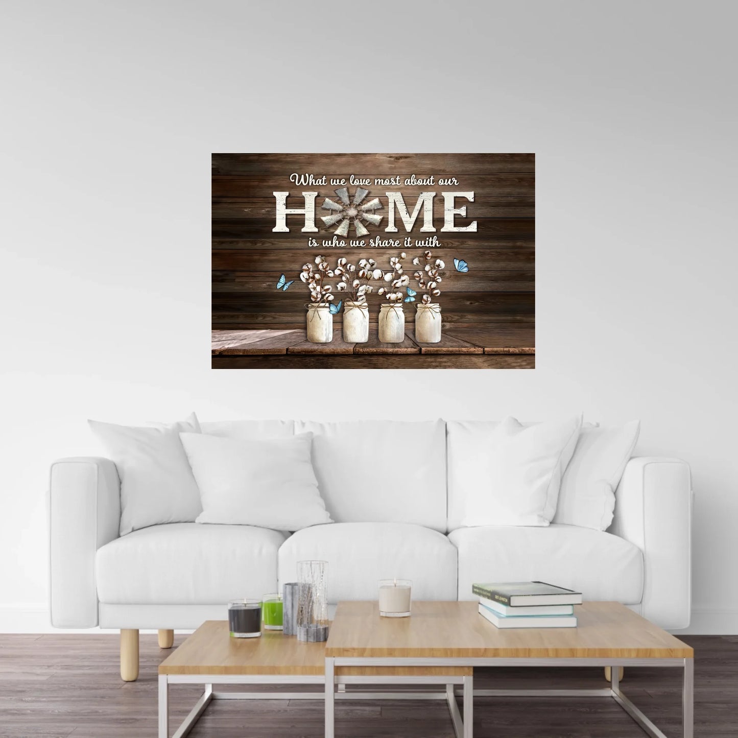 Home Jar Custom Wallart, add family names canvas or posters, also digital download
