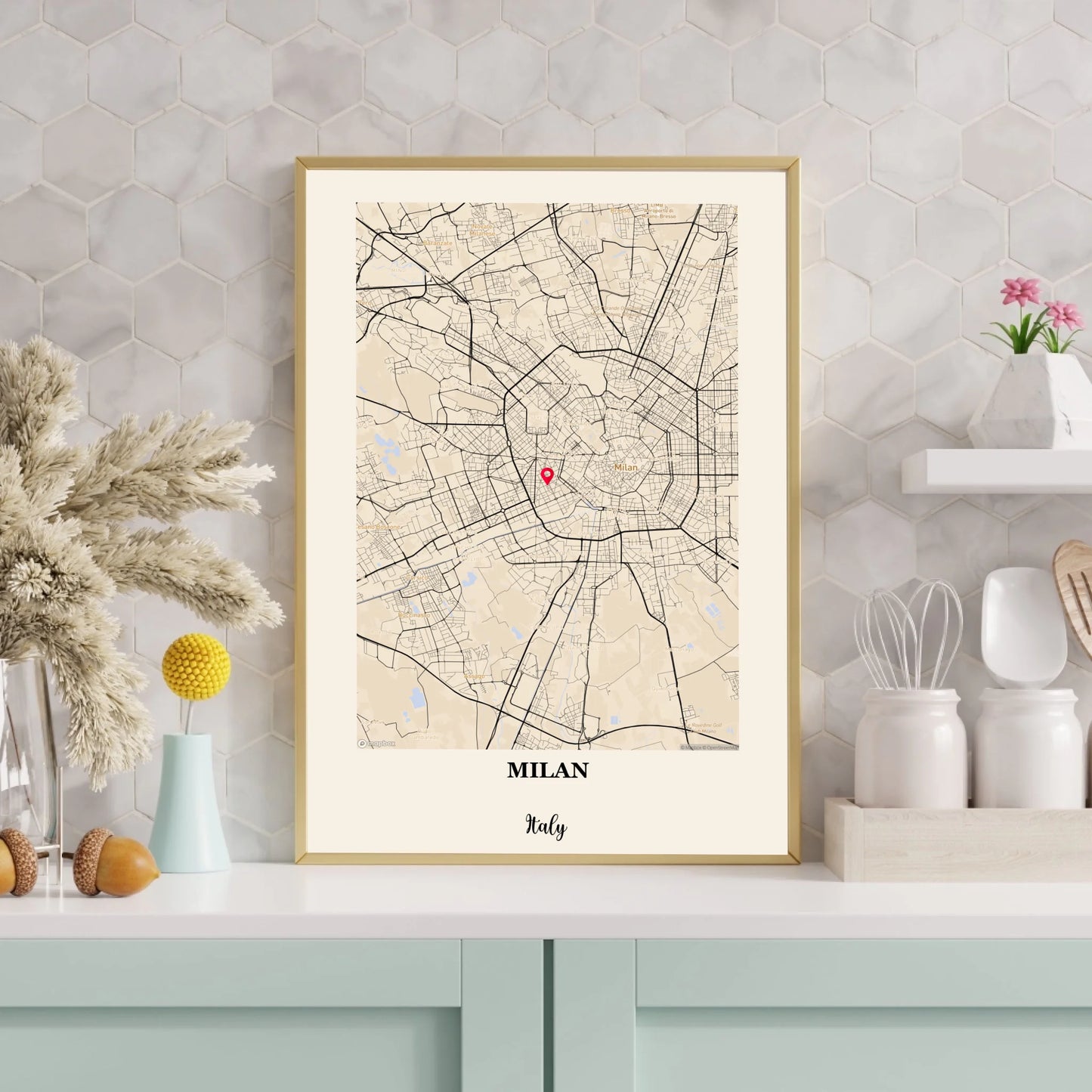 White and Cream Minimalist Photo Frame Mockup Instagram Post (3000 x 3000 px)