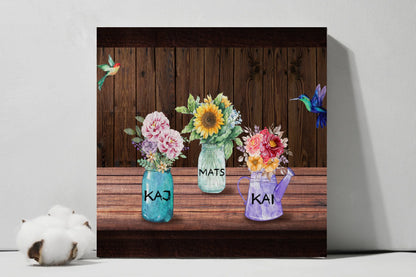 Mommys pots square canvas