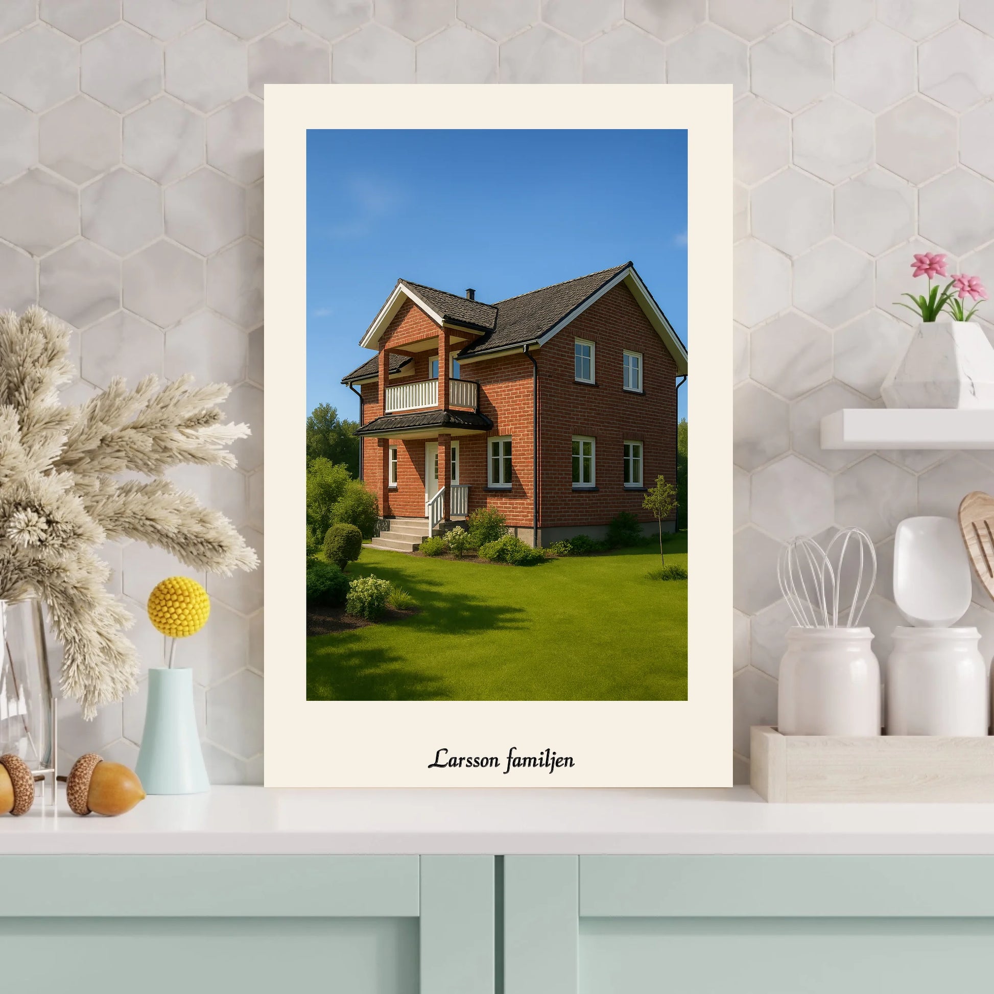 White and Cream Minimalist Photo Frame Mockup Instagram Post (3000 x 3000 px)