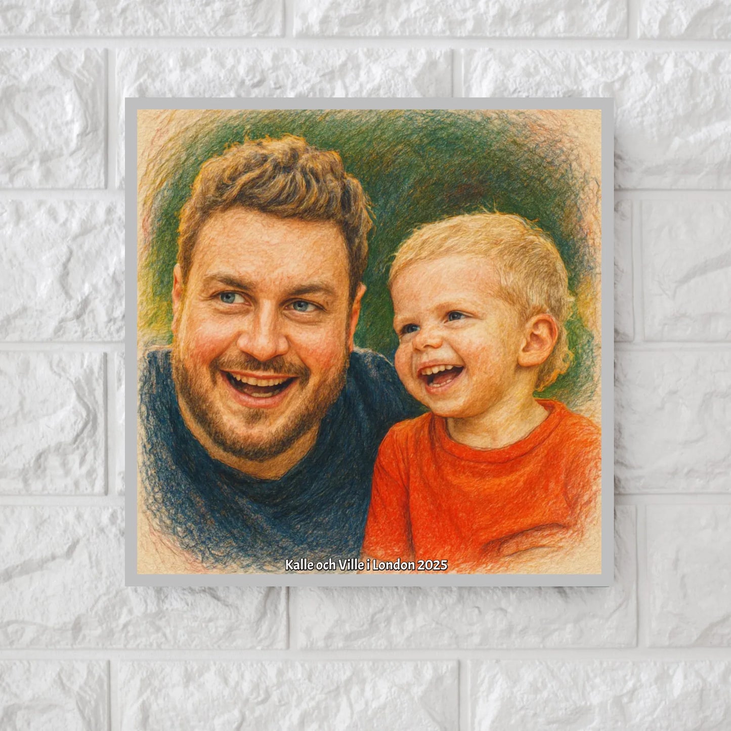 Make your photo like the colour pencil draw square canvas