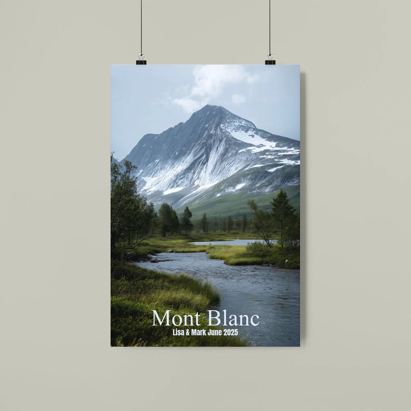 France scene print 2 Mont Blanc custom your name canvases  and posters#fra