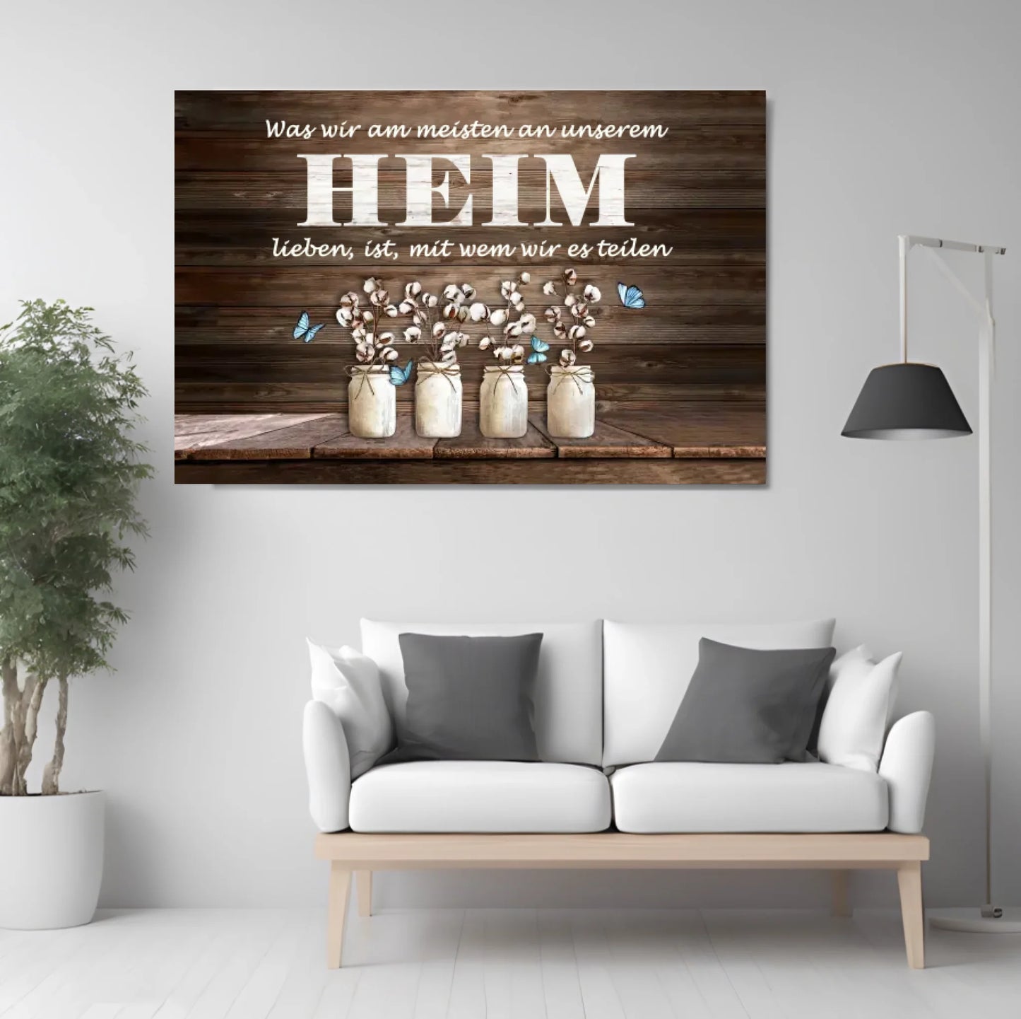 Custom Home Jar Canvas wallart [eng] [ger] [swe]