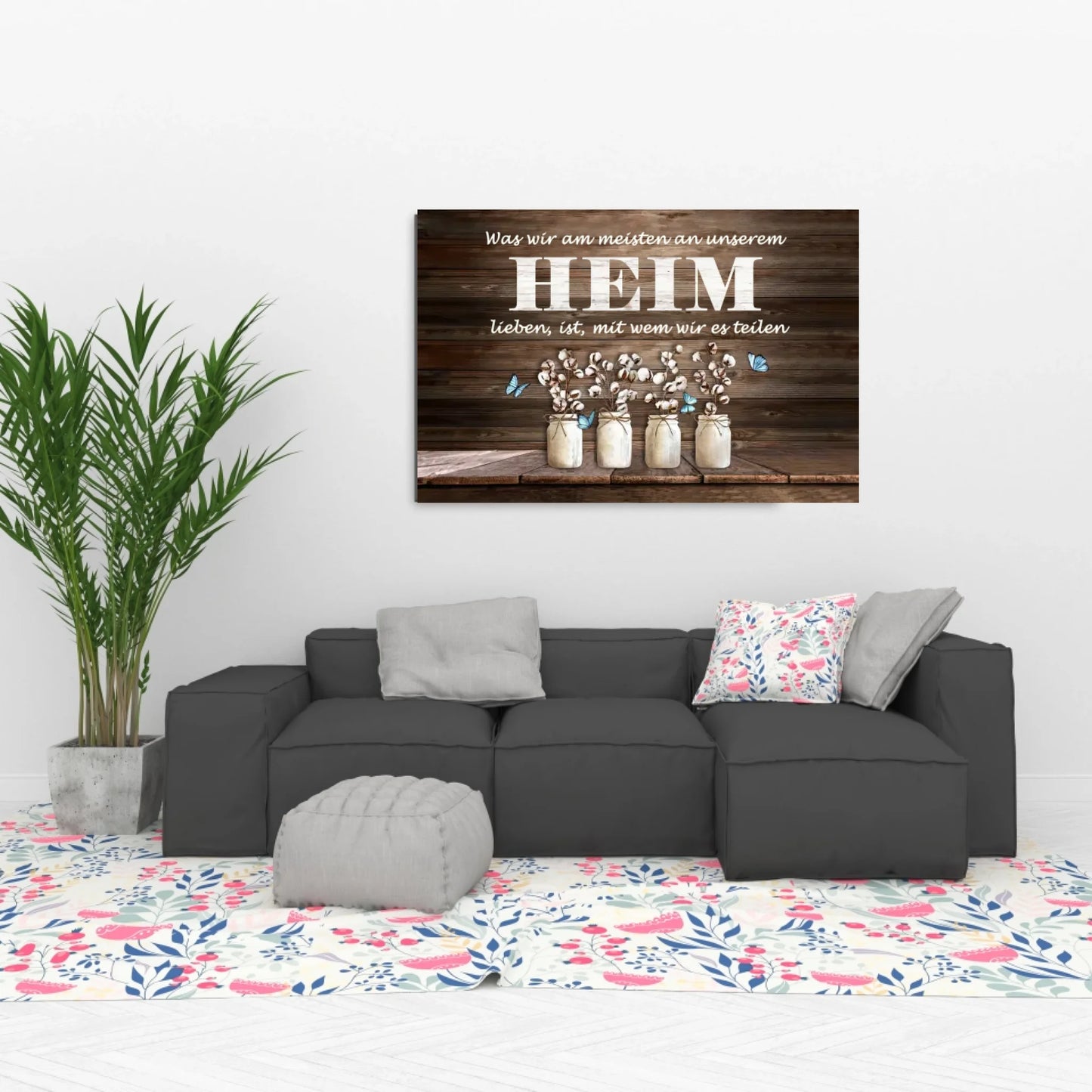 Custom Home Jar Canvas wallart [eng] [ger] [swe]