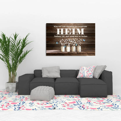 Custom Home Jar Canvas wallart [eng] [ger] [swe]
