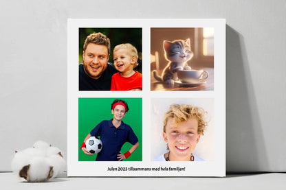 Four Own Picture Square Canvas