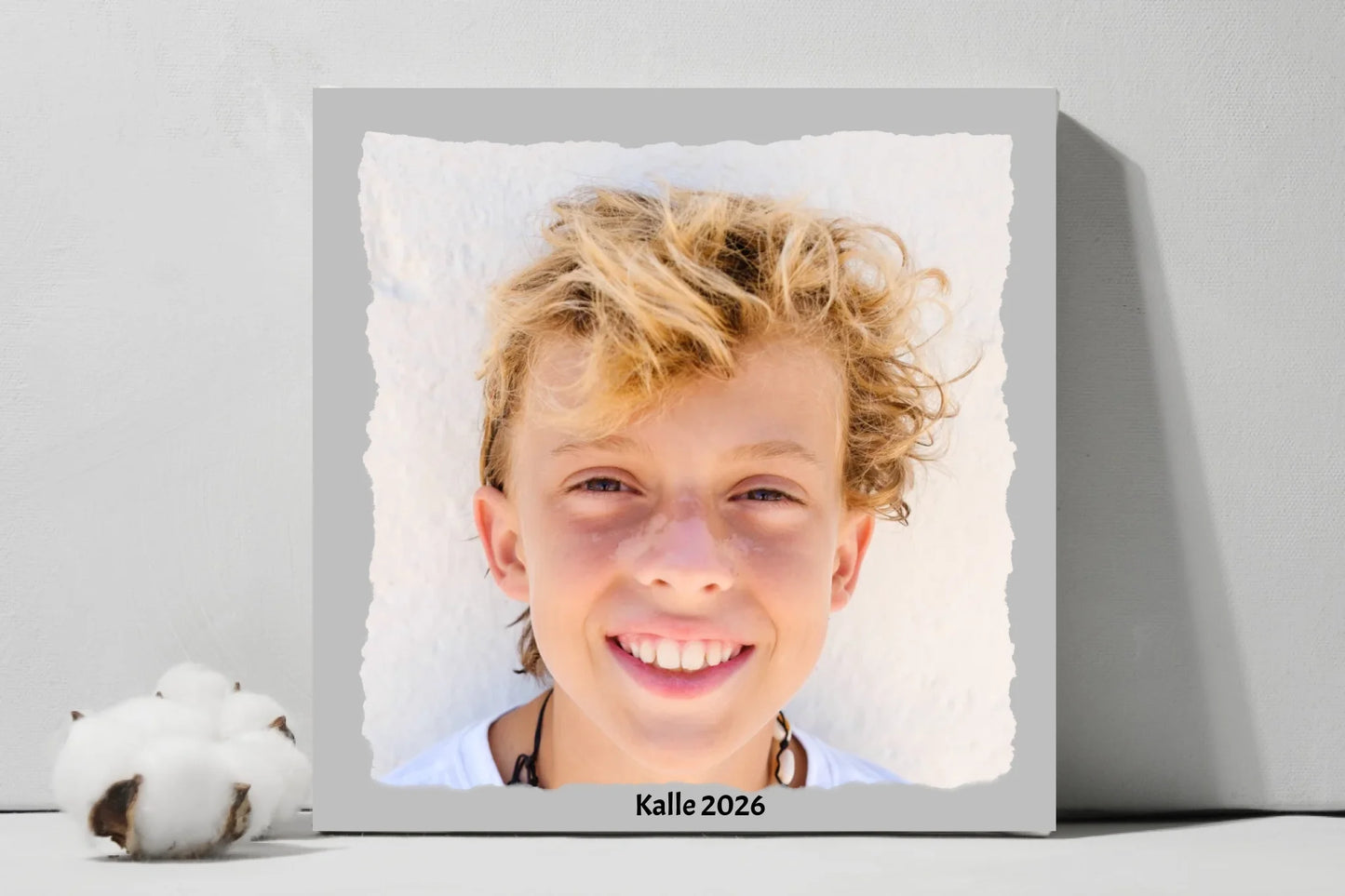 Your Own Torn Picture - Square Canvas