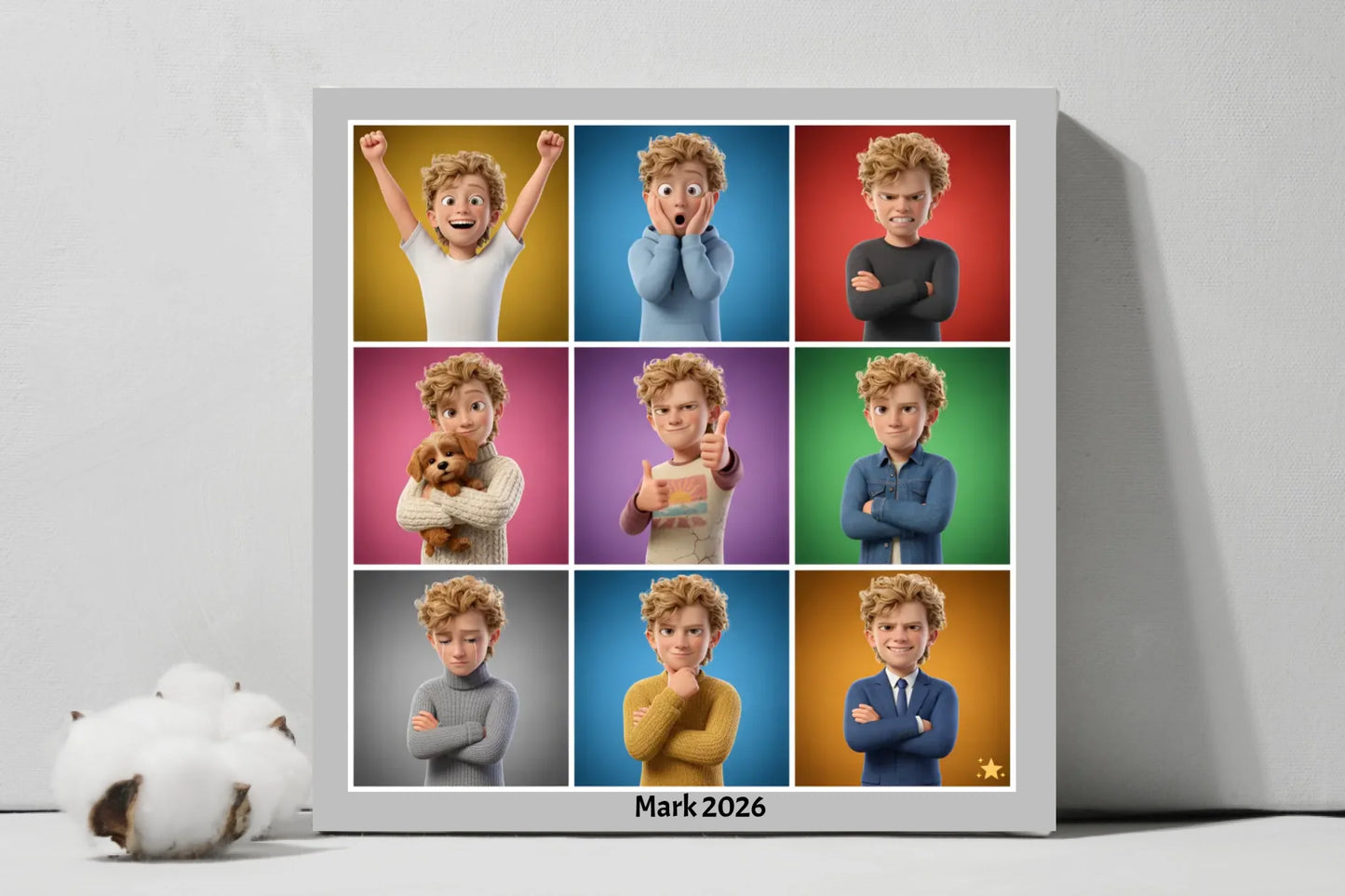 AI 3D Animated Portraits - Square Canvas