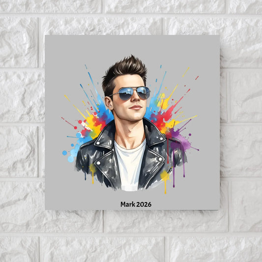 AI Watercolor Portrait – Square Canvas