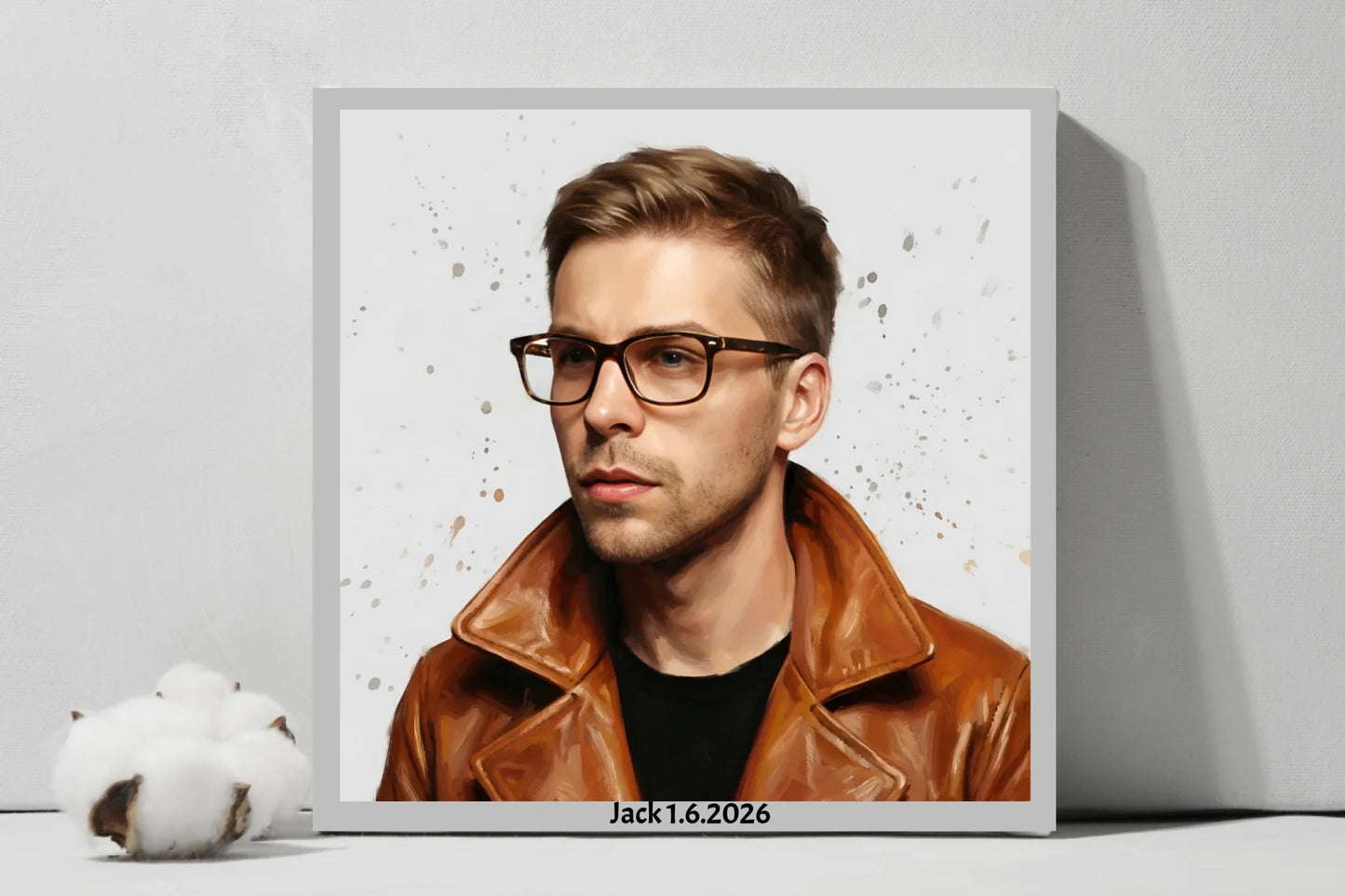 AI Man in His Prime - Square Canvas